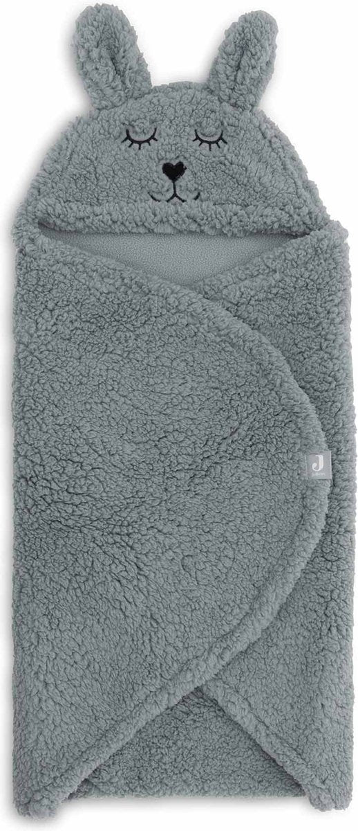 Jollein baby wikkeldeken - bunny - sea green - 100x105cm
