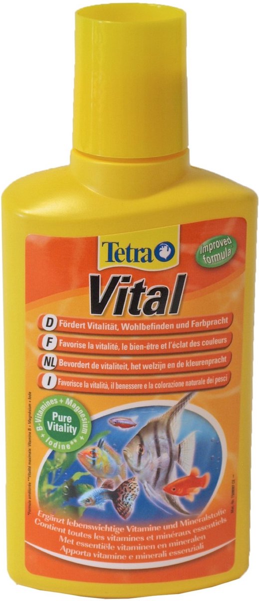 Tetra - dierengezondheidsmiddel - aquarium - vital 250ml - 4x7,5x17,6cm - 1st
