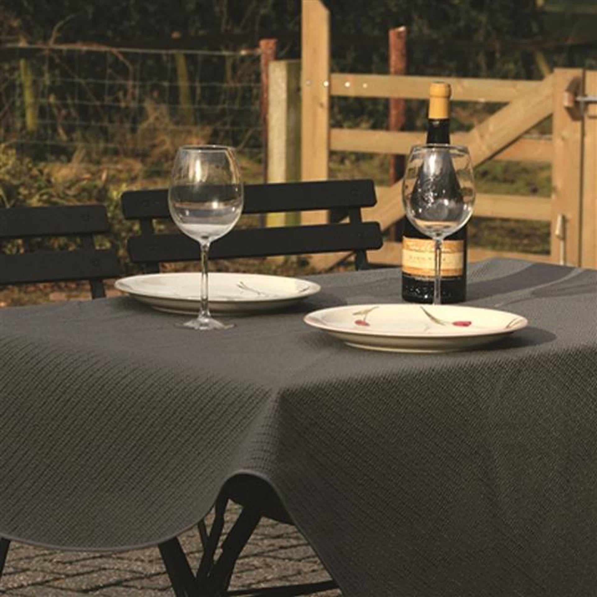 Wicotex tafelkleed margherita 130x160cm rh grijs