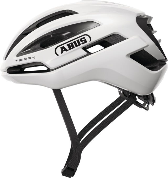 Abus fietshelm taipan shiny white m - 54-58 cm - wit - geschikt voor gebruik op gravel bikes - 275 g