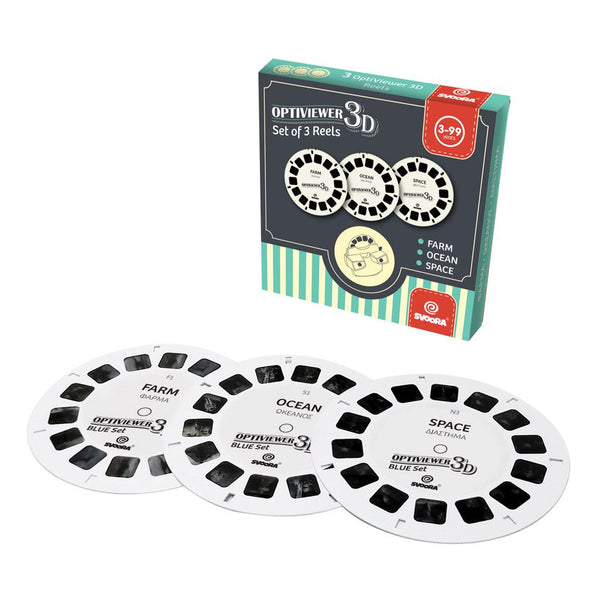 3d optiviewer set schijven. farm, ocean, | 3 stuks