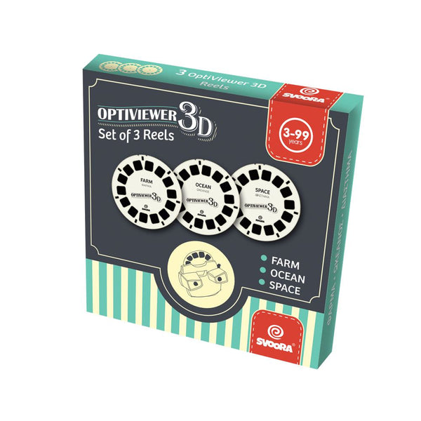 3d optiviewer set schijven. farm, ocean, | 3 stuks