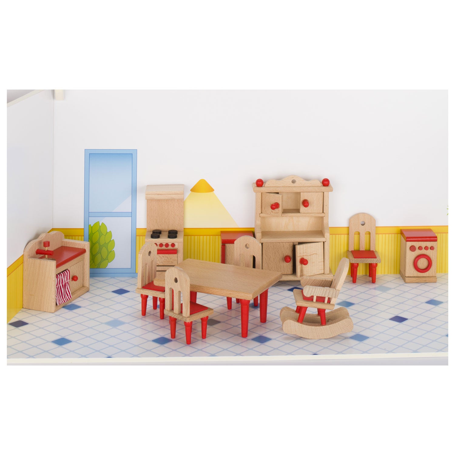 Goki poppenhuis meubeltjes keuken