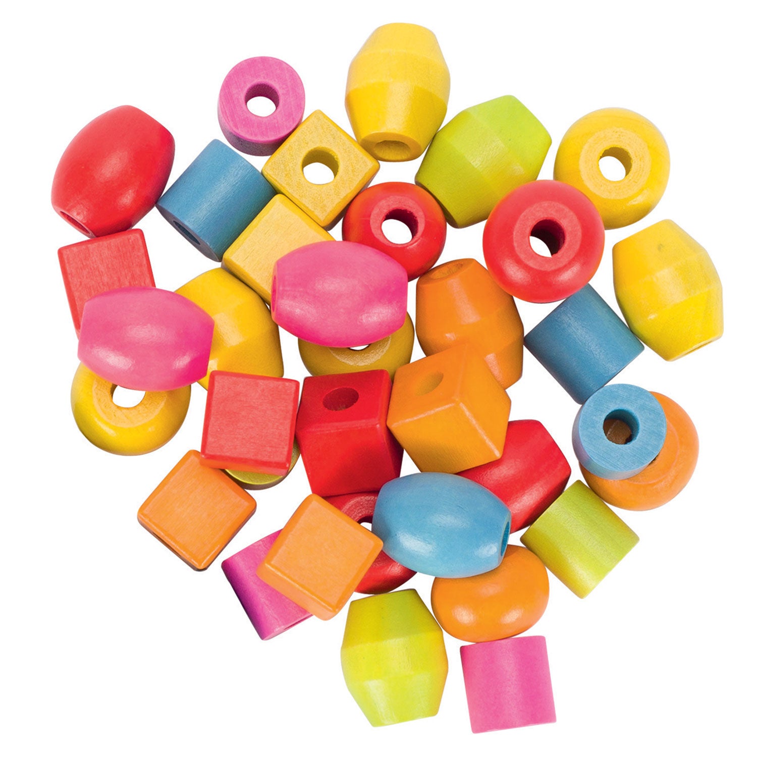 Goki houten kralenset, 45st.