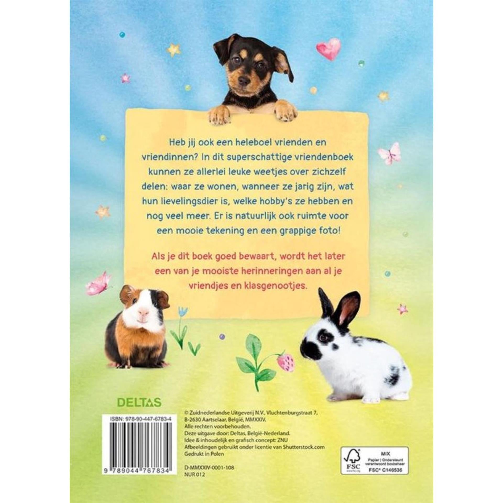 Deltas fluffy friends vriendenboek