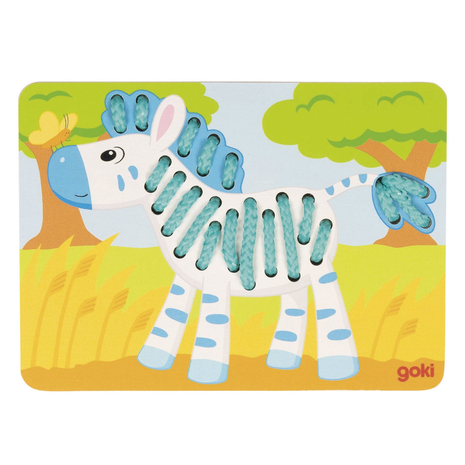 Goki houten rijgpuzzels, 3st.