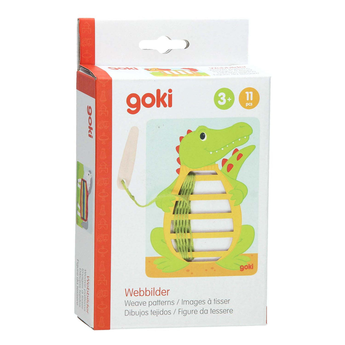 Goki wooden weaving puzzles, 3 pcs.
