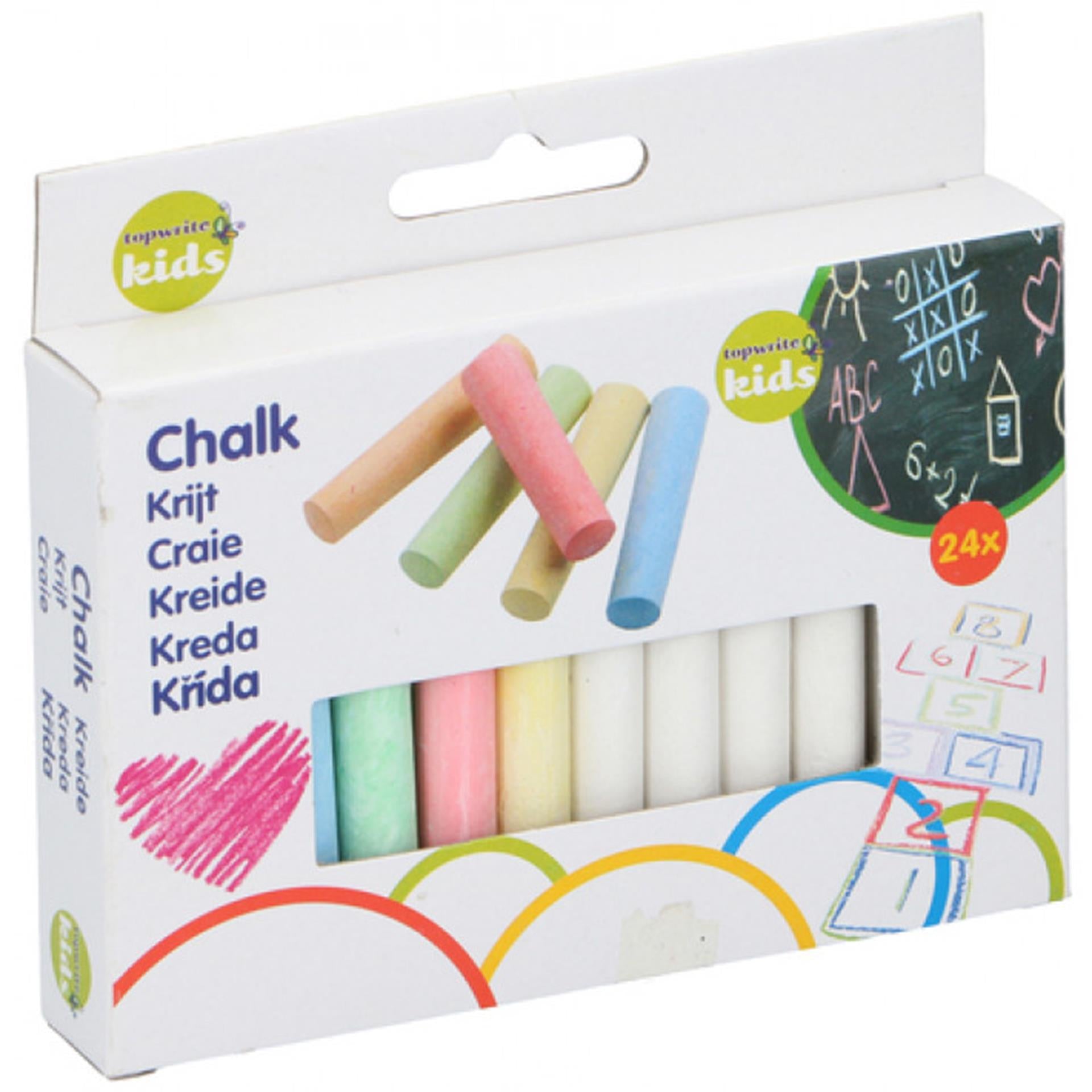 Scatch krijtjes gekleurd doosje a 24 stuks