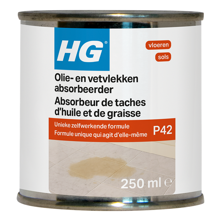 Hg tegel en natuursteen olie- en vetvlekken absorbeerder (product 42) 250ml