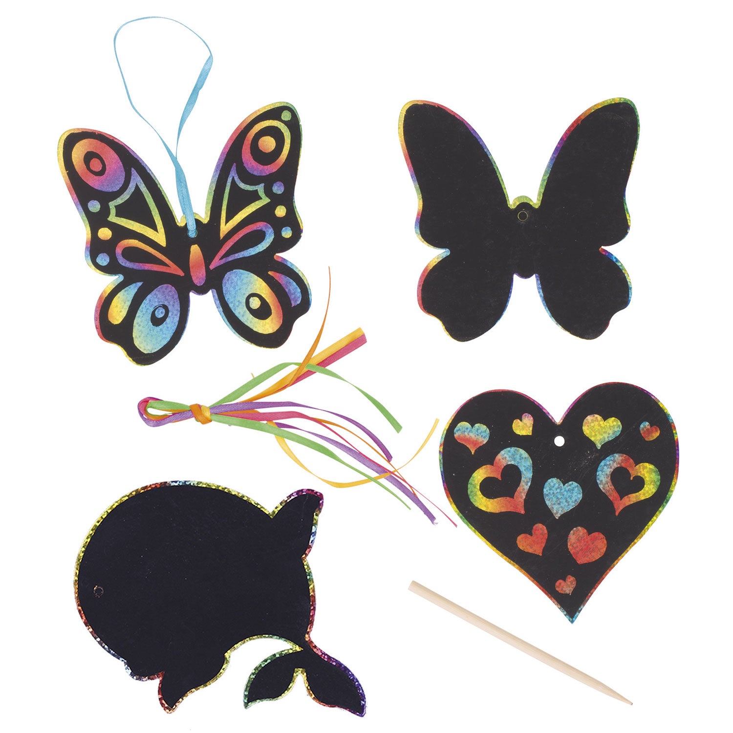 Goki krabhangers regenboog, 6st.