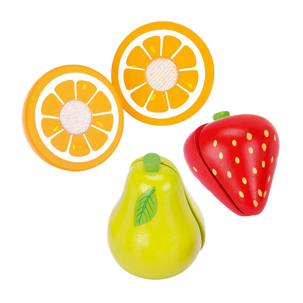 Goki wooden blender with fruit, 7 pcs.