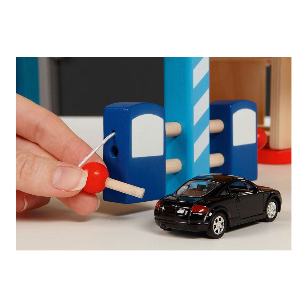 Goki houten parkeergarage, 6dlg.