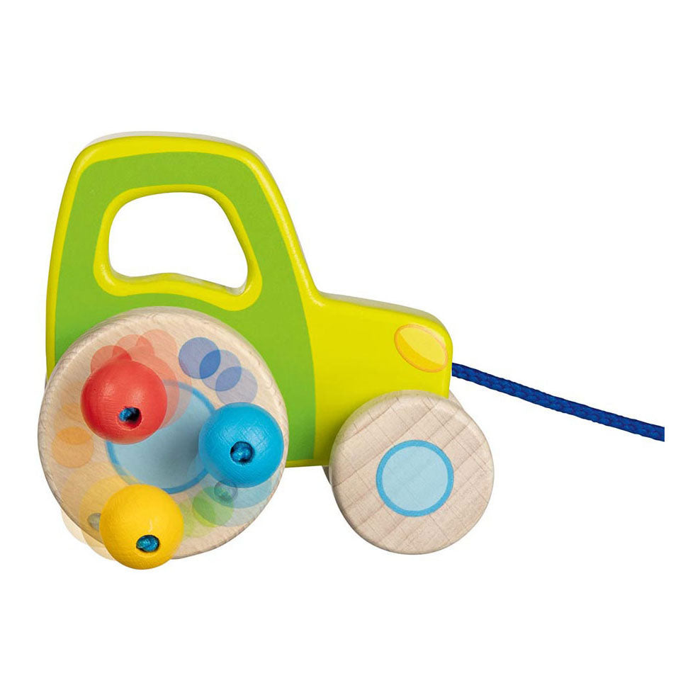 Goki houten trekfiguur tractor