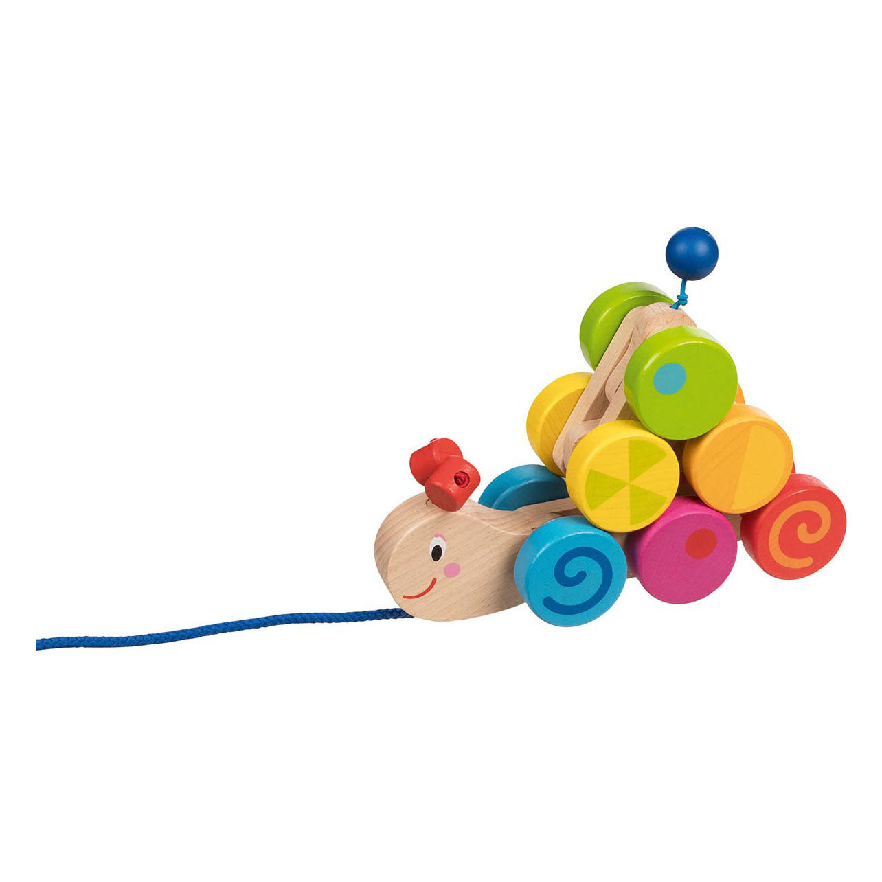 Goki houten trekdier rups