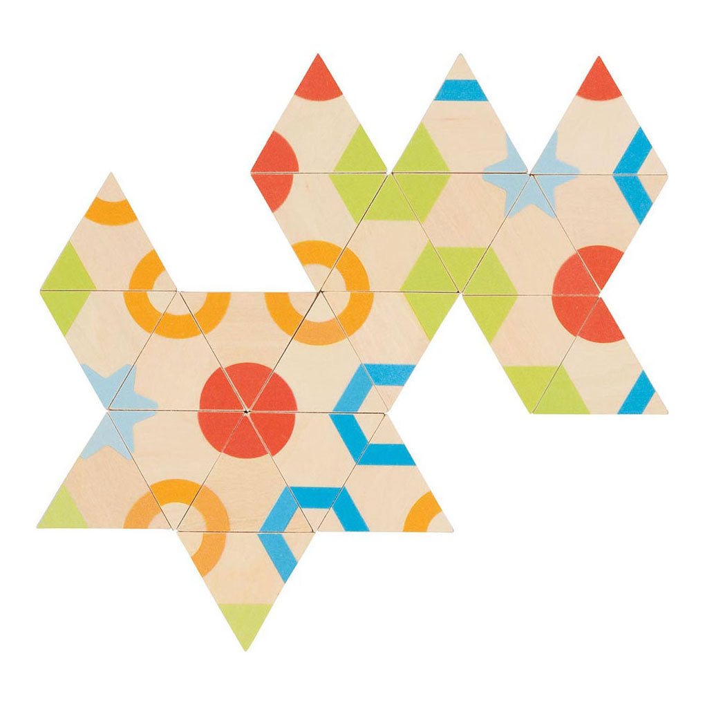 Goki houten tri-dominospel, 45dlg.