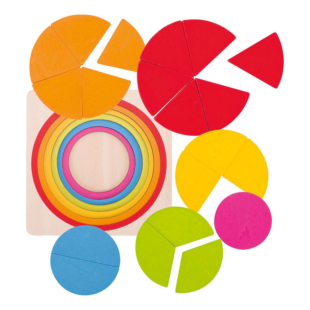 Goki houten lagenpuzzel cirkel, 21e.