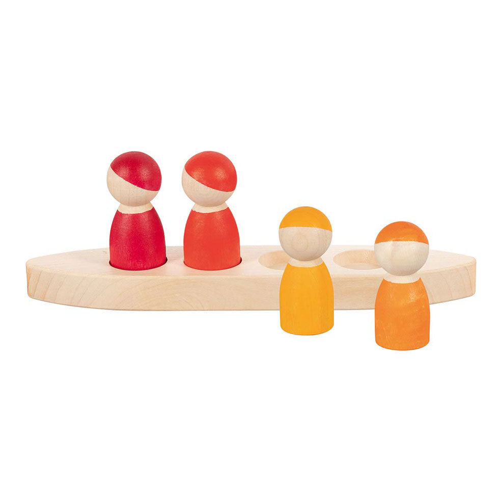 Goki houten speelfiguren in een laars, 5dlg.
