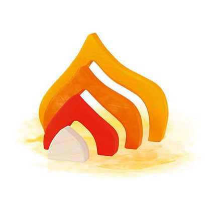 Goki houten bouwstenen vier seizoenen, 25dlg.