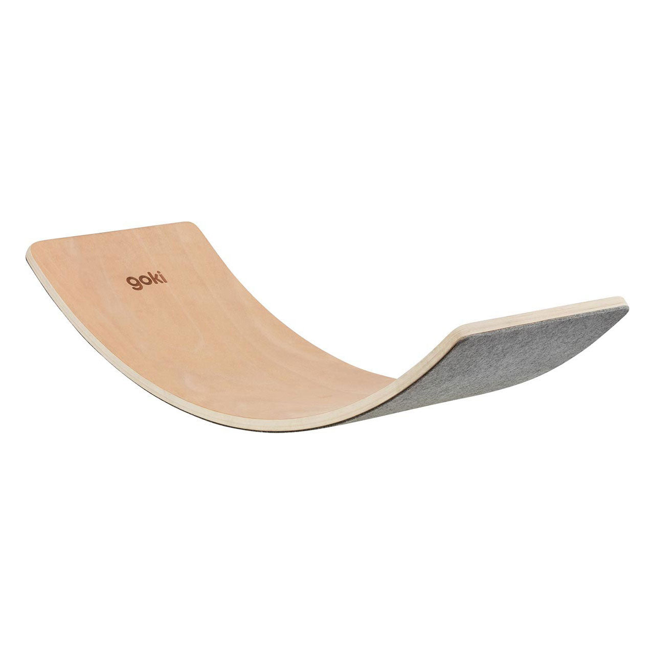 Goki houten balansbord golf met vilt, 82cm