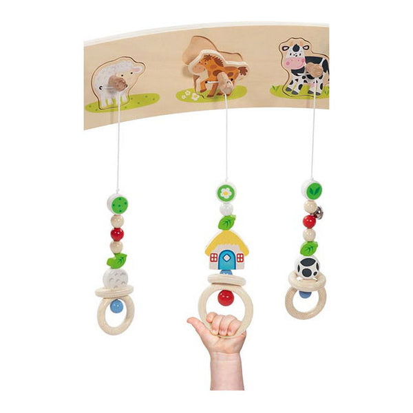 Goki houten babygym boerderijdieren met geluid