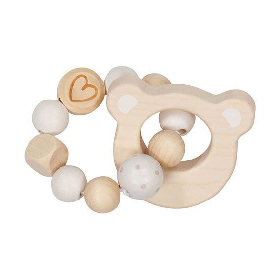 Goki houten grijppring beer