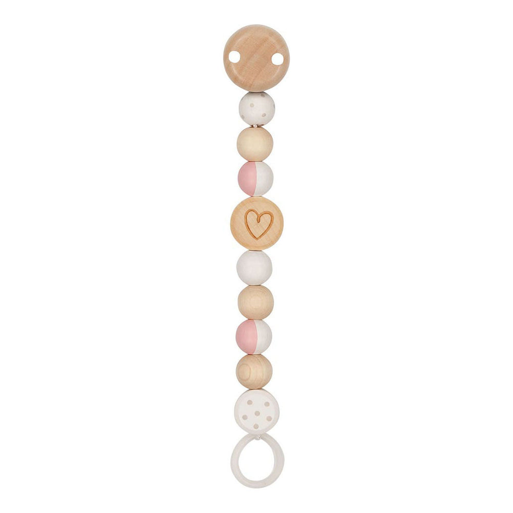 Goki houten speenketting hart