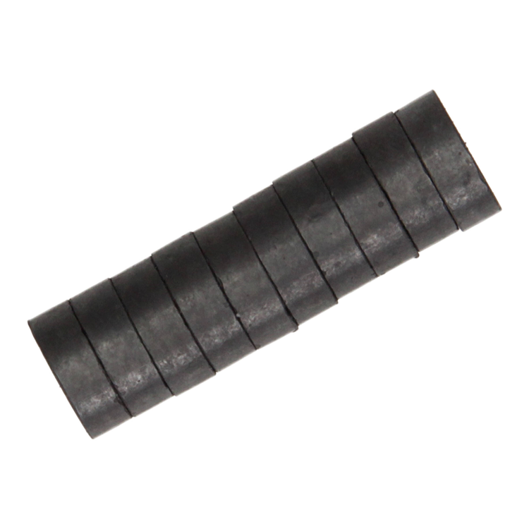 Mack 1076873 - schijfmagneten ferriet 15mm - zwart 10st | 4 stuks
