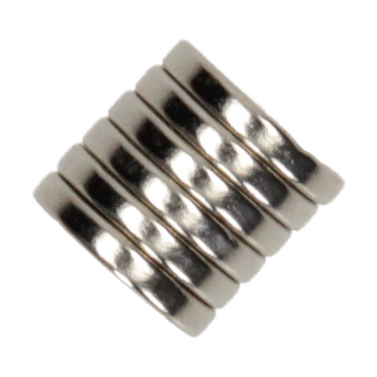 Mack 1076877 - schijfmagneten neodymium 12mm*2mm (n50) - zilver 8st | 4 stuks