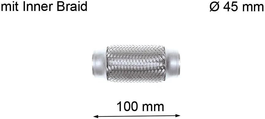 Lrt flexible pipe, exhaust sy d=45mm l=100mm