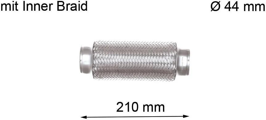 Lrt flexible pipe, exhaust sy d=44mm l=210mm