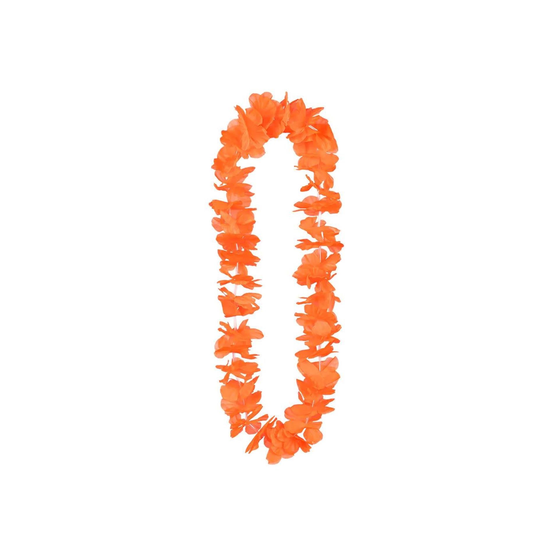 Boland hawaïkrans ohana neon oranje uv