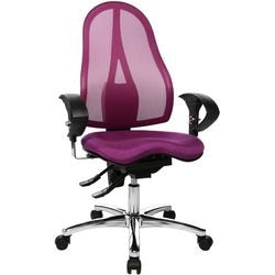 Draai bureaustoel topstat sitness 15 paars
