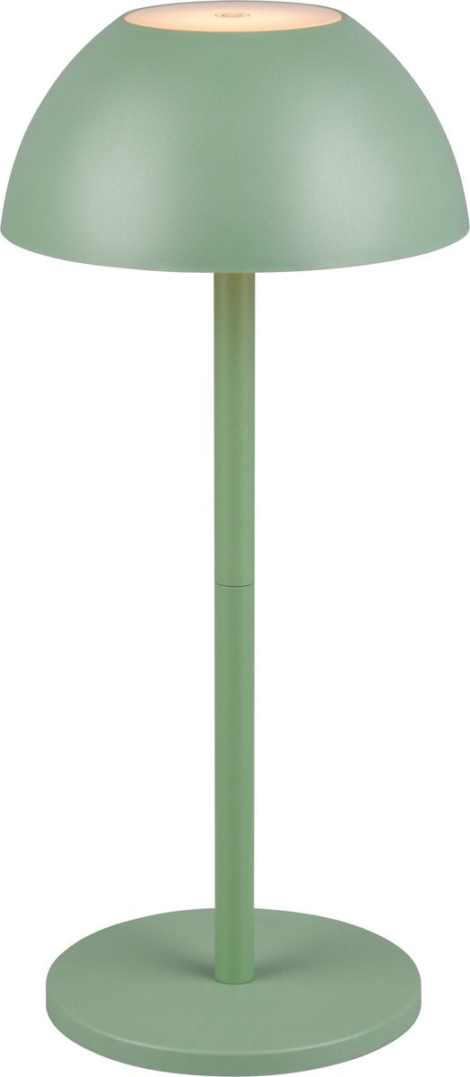 Rl live your light reality ricardo - tafellamp - pistache groen - incl. 1x smd 1,7 w - 4-stappen touch - usb-aansluiting - verlichting omhoog en omlaag - accuvoeding - buitenverlichting - ip54