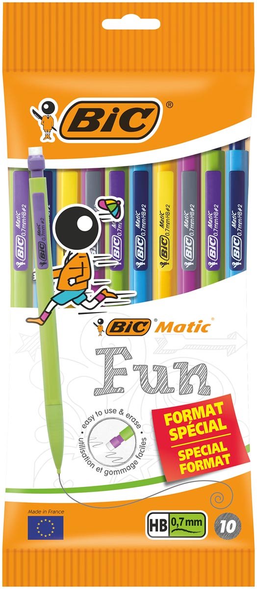 Bic matic vulpotlood fun 0 | 7 mm | ophangzakje van 10 stuks