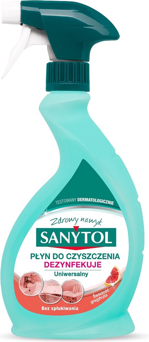 Sanytol multifunctionele spray met pompelmoes- en citroengrasgeur 500ml