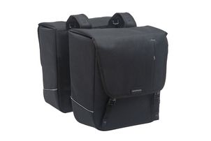 Nova Double - black double pannier for electric bikes - water-repellent - 32L