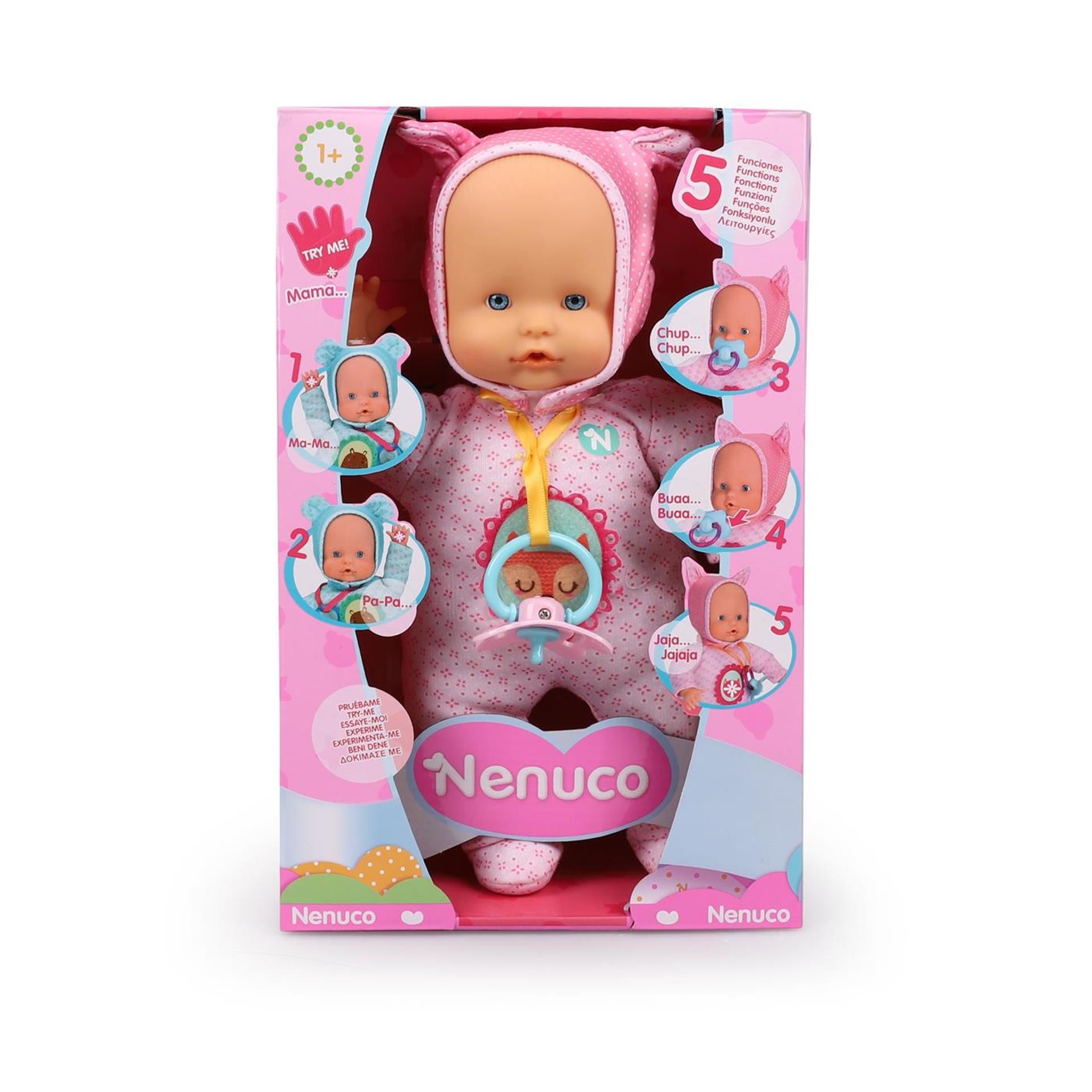 Famosa nenuco zachte babypop 30cm 5 functies