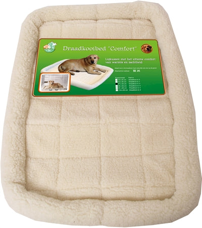 Ligmat voor bench draadkooi comfort ivoor