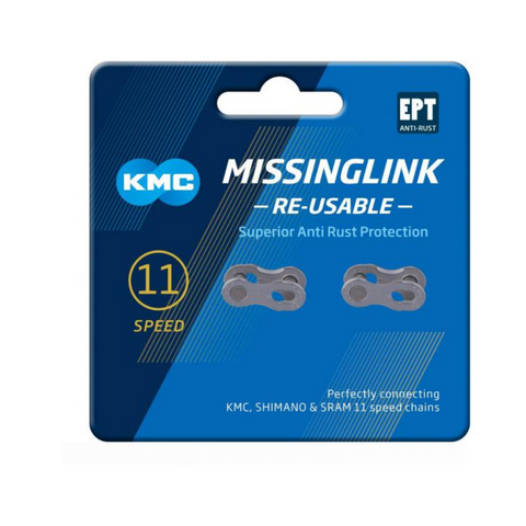 KMC kettingschakel Missinglink X11-speeed silver, EPT, 1 2x11 128, anti-roest 2 per kaart