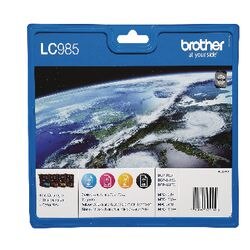 Inktcartridge brother lc985valbp zwart en 3-kleuren