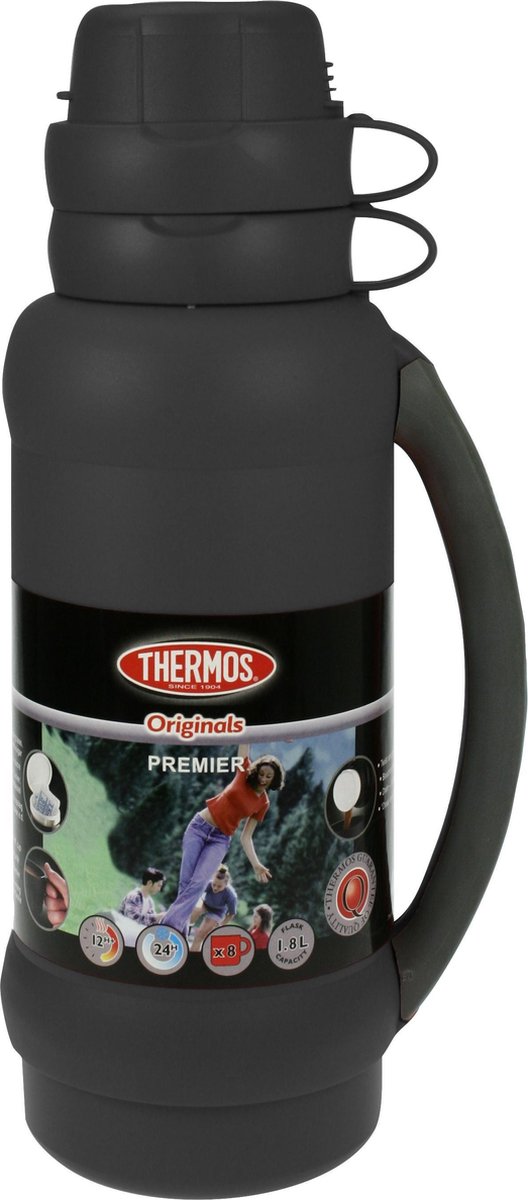 Thermos premier isoleerfles - 1l8 - zwart