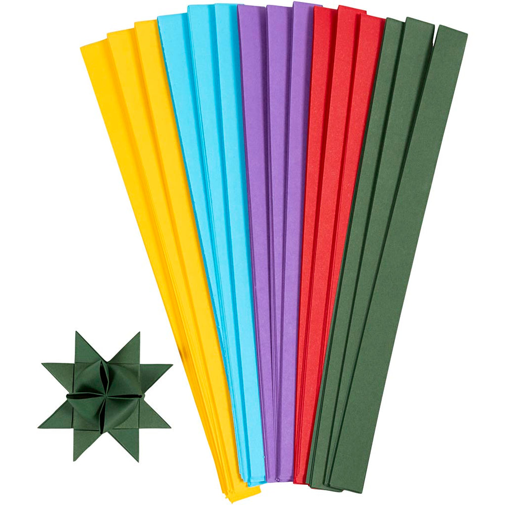 Creatief bedrijf vlechtstroken diverse kleuren, 500st.