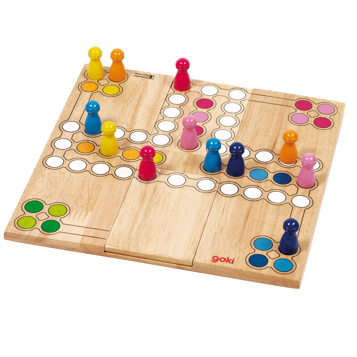 Goki houten ludo spel - variabel