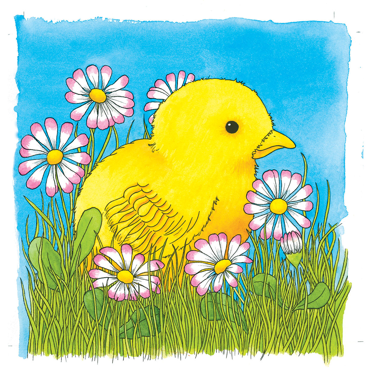 Goki houten lagenpuzzel - kip