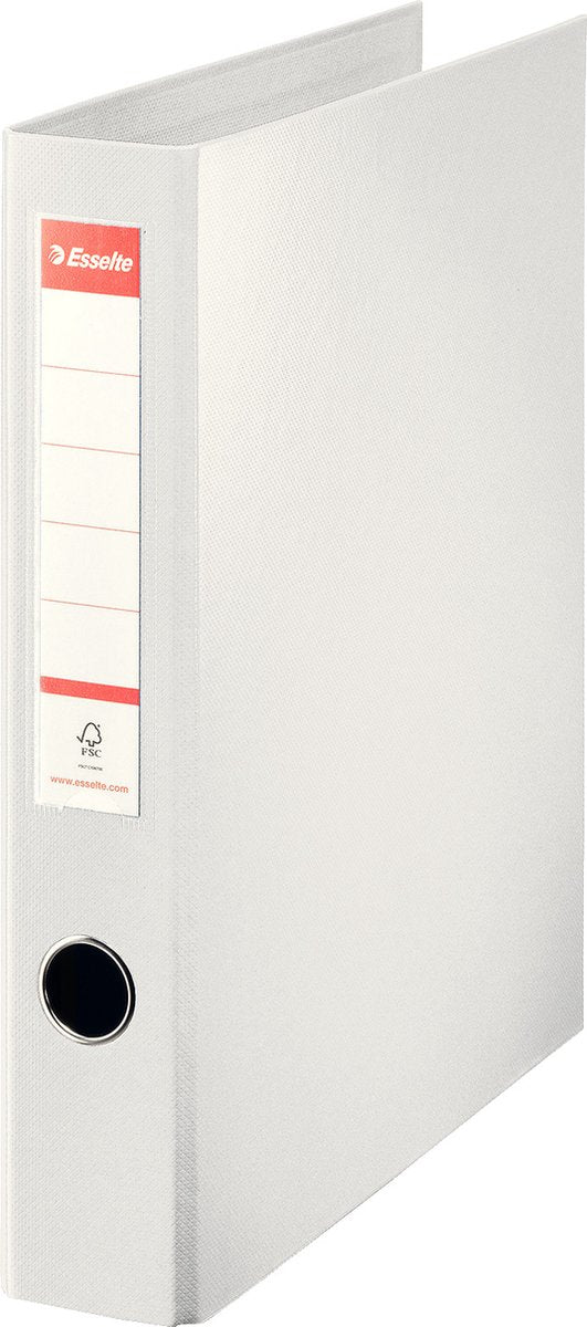 Esselte vivida standaard ringband a4 - 4-rings d-mech 40mm - rugbreedte van 62mm - wit