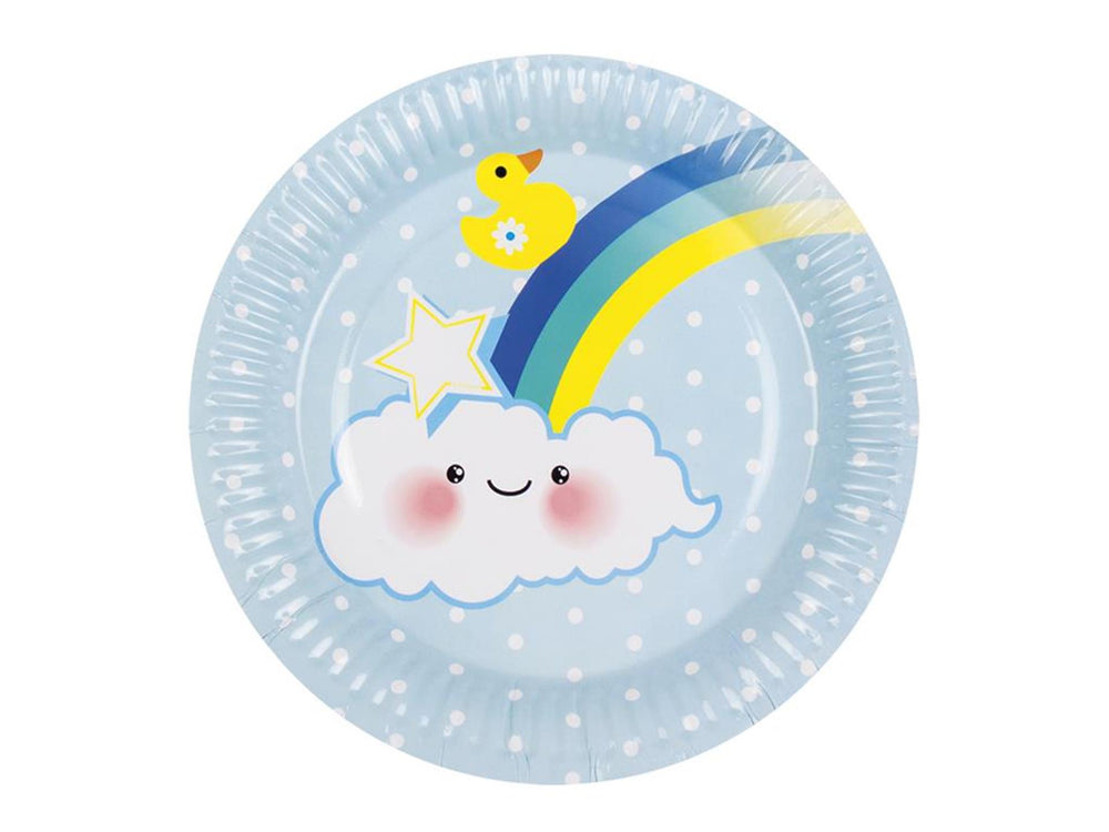 Boland borden wegwerp baby jongen pak a 6 stuks 23cm