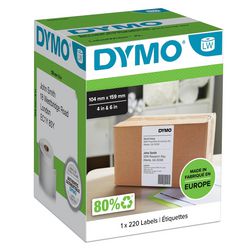 Dymo etiket groot lw4xl 220 104x159mm