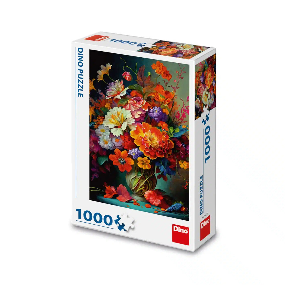 Dinotoys dino puzzel de mooiste bloemenin een vaas - 1000 stukjes