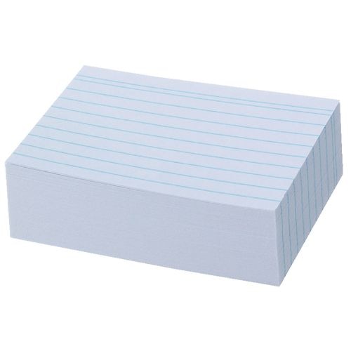 Abi indexkaarten herlitz a8 175 gsm wit gelinieerd 100 stuks
