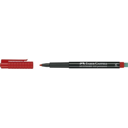 Marker faber-castell multimark 1525 1 mm rood